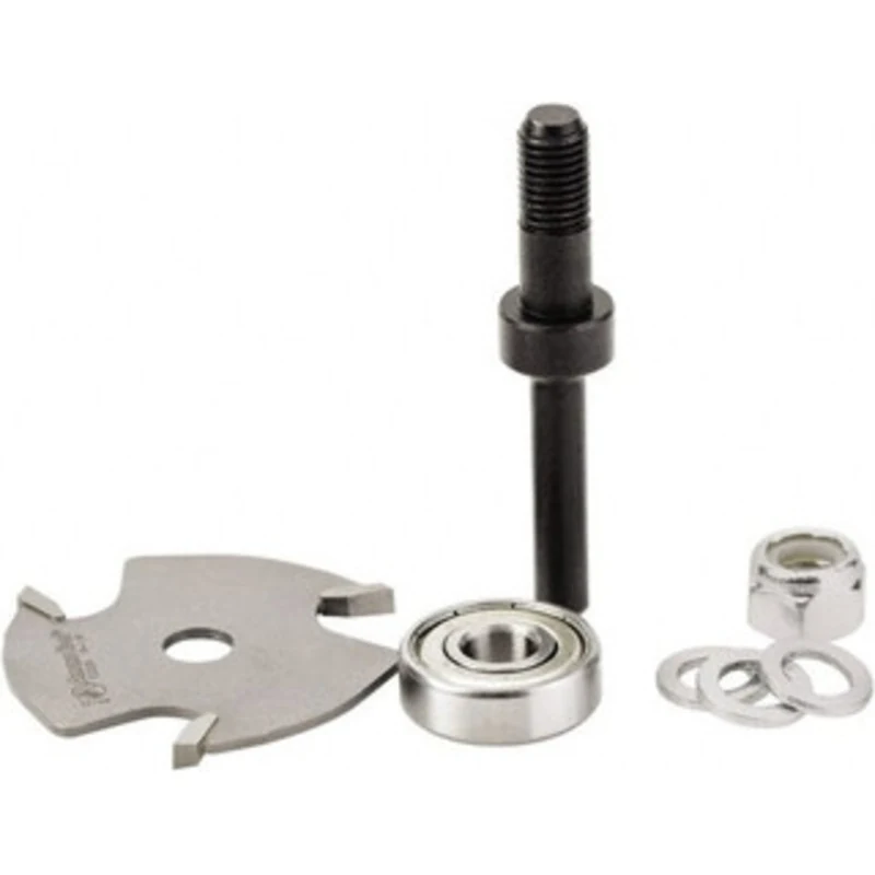 Amana Tool 1-7/8 Diam, 1/8 LOC, 3 Flute Carbide-Tipped Edge Profile Slotting Router Bit 1/4 Shank Diam, 2-3/8 OAL, Us...